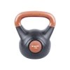 Hantla kettlebell inSPORTline Vin-Bell Dark 7 kg ∙ powłoka winylowa ∙ gumowe podkładki ∙ ergonomiczny uchwyt ∙ wytrzymała